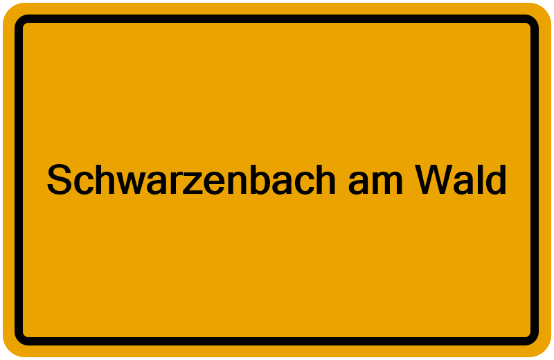 Handelsregisterauszug Schwarzenbach am Wald